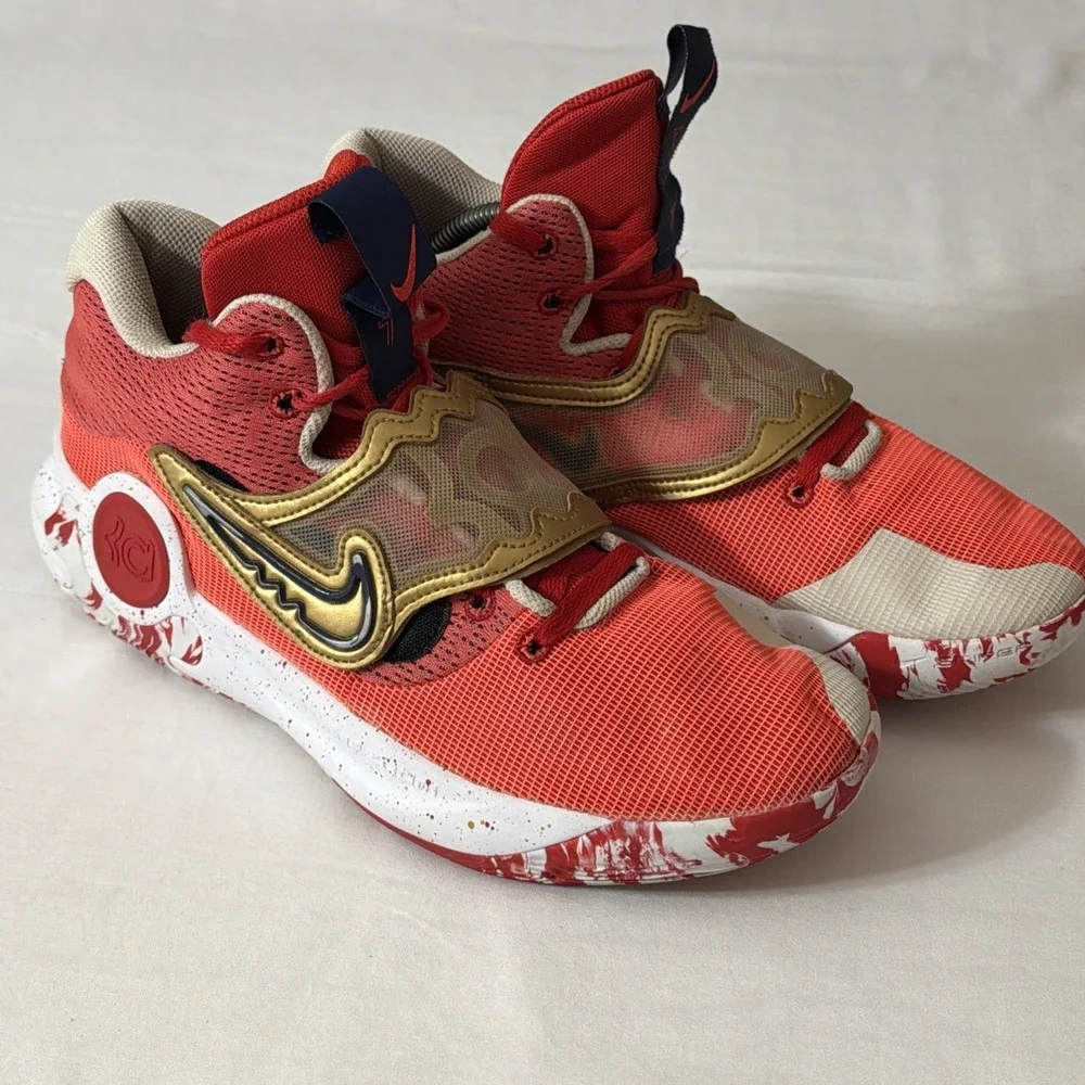 Nike KD Trey 5 X Basketball Shoes University Metallic Gold Men 11.5 DD9538-600